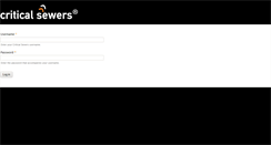 Desktop Screenshot of criticalsewers.com