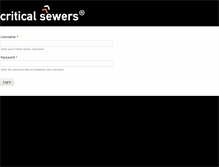 Tablet Screenshot of criticalsewers.com